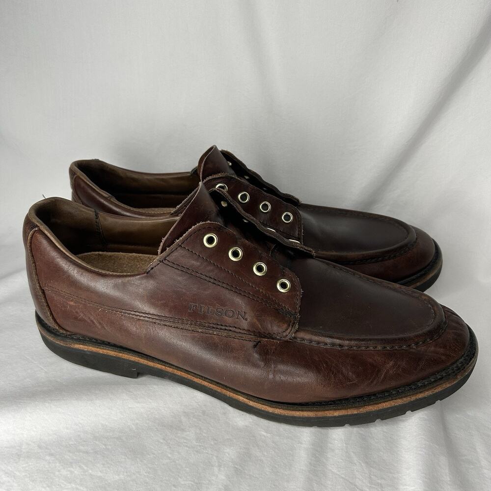 Filson Uplander Low Brown Men’s Size 14 Oxford Shoe Cork Sole